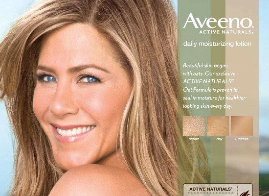 Jennifer Aniston Aveeno